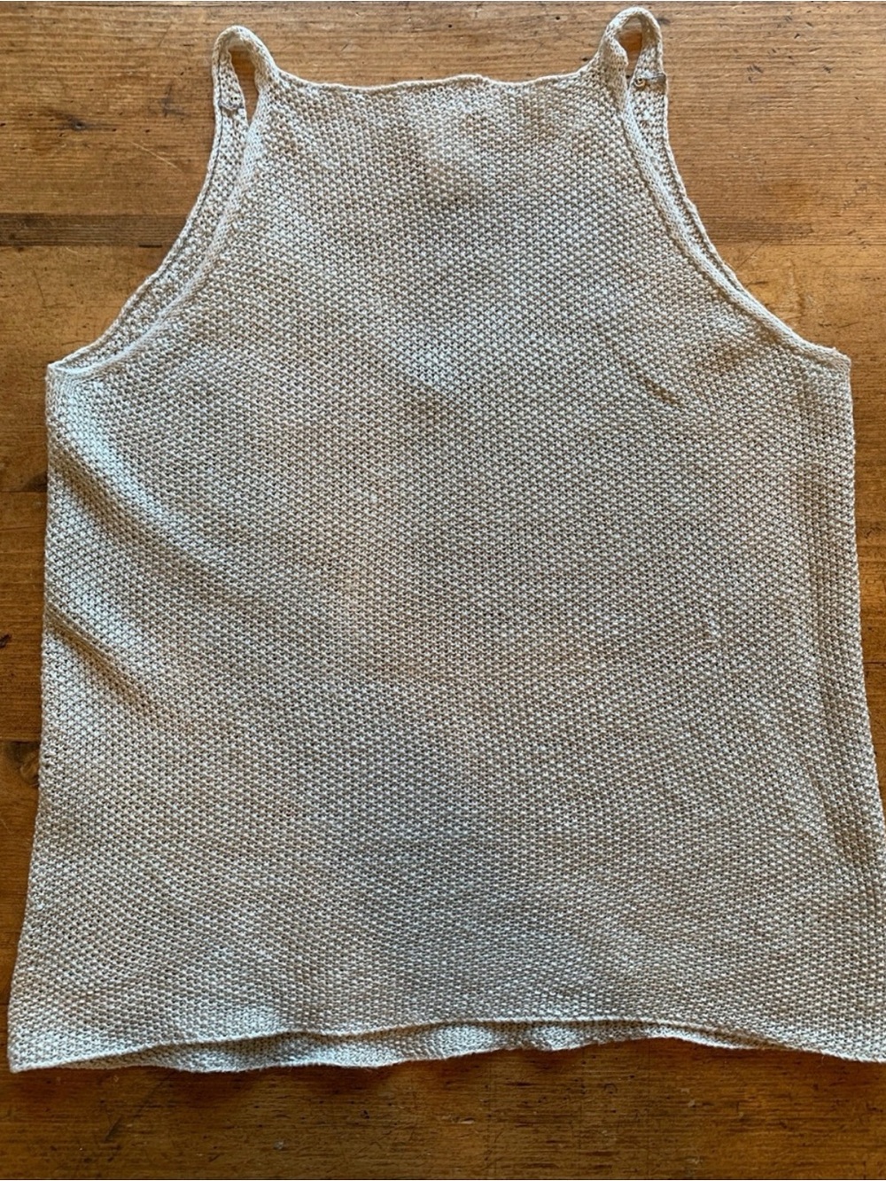 Armani Collezioni 100% Linen Knit Tank Top 10 Luxury Minimalist Costal Grandma - Picture 7 of 7